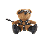 Plush textile faux leather stuffed animal bear bearz kinky-play impact impact-toys holiday gift gifts freddie flogger bondage bdsm adult-toys brown black