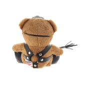 Plush textile faux leather stuffed animal bear bearz kinky-play impact impact-toys holiday gift gifts freddie flogger bondage bdsm adult-toys brown black