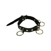 Leather faux-leather vinyl neoprene neoprene-backing accessories restraints collar bondage-collar choker D-ring O-ring adjustable buckle matte-finish lightweight light-weight fetish fashion alt-fashion alternative punk goth gothic cyber festivalwear rave ravewear raver-babe bondage bdsm bdsm-gear bdsm-toys sub submissive submission kink kinky kinky-play pet pet-play costume cosplay halloween unisex black 