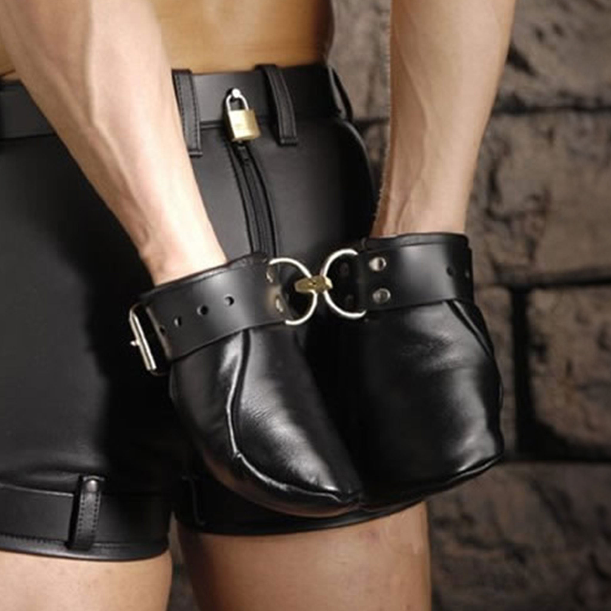 Leather faux-leather satin-lining accessories restraints hands mittens mitts bondage-mitts D-ring adjustable buckle strict secure helpless fetish fashion alt-fashion alternative bedroom dungeon festival festivalwear bondage bdsm bdsm-toys bdsm-gear sub submission kink kinky kinky-play kinky-toys pet pet-play humiliation enclosed encased restricted adult-toys unisex black