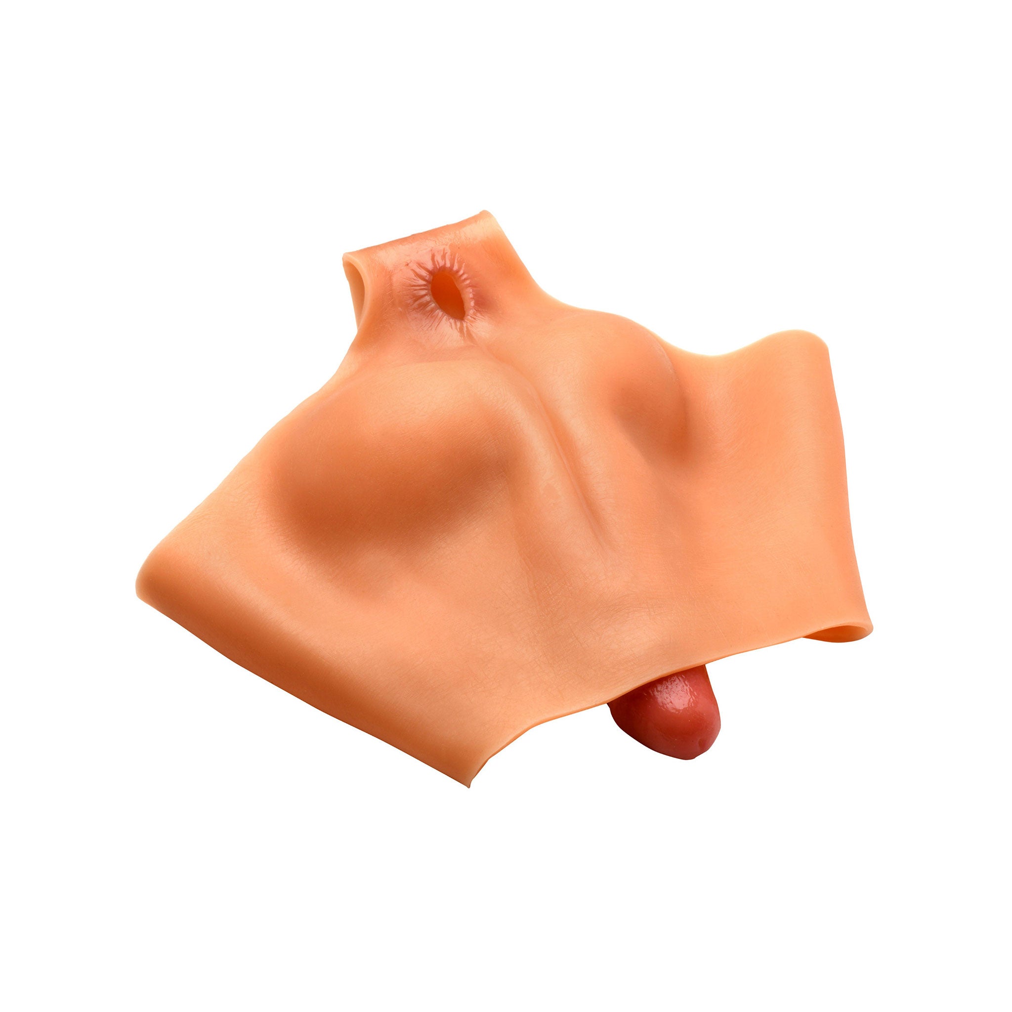 Silicone premium strap-on strapon shorts panty-shorts dildo dong nonvibe non-vibe nonvibrating non-vibrating gender-affirming stretchy realistic hand-painted firm poseable anal-opening kink kinky kinky-play adult-toys vanilla