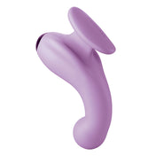 Silicone hygienic ABS plastic vibrator vibe vibrating bubble-head curved finger-grip gripp clitoral clit clitoris stimulation rabbit g-spot p-spot purple