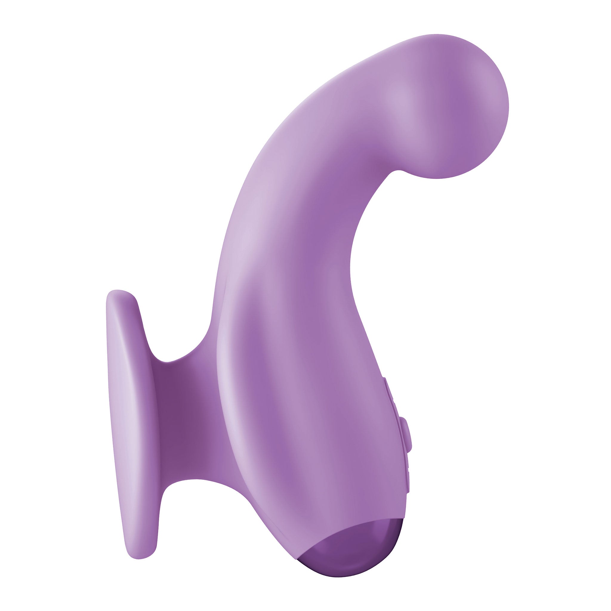Silicone hygienic ABS plastic vibrator vibe vibrating bubble-head curved finger-grip gripp clitoral clit clitoris stimulation rabbit g-spot p-spot purple
