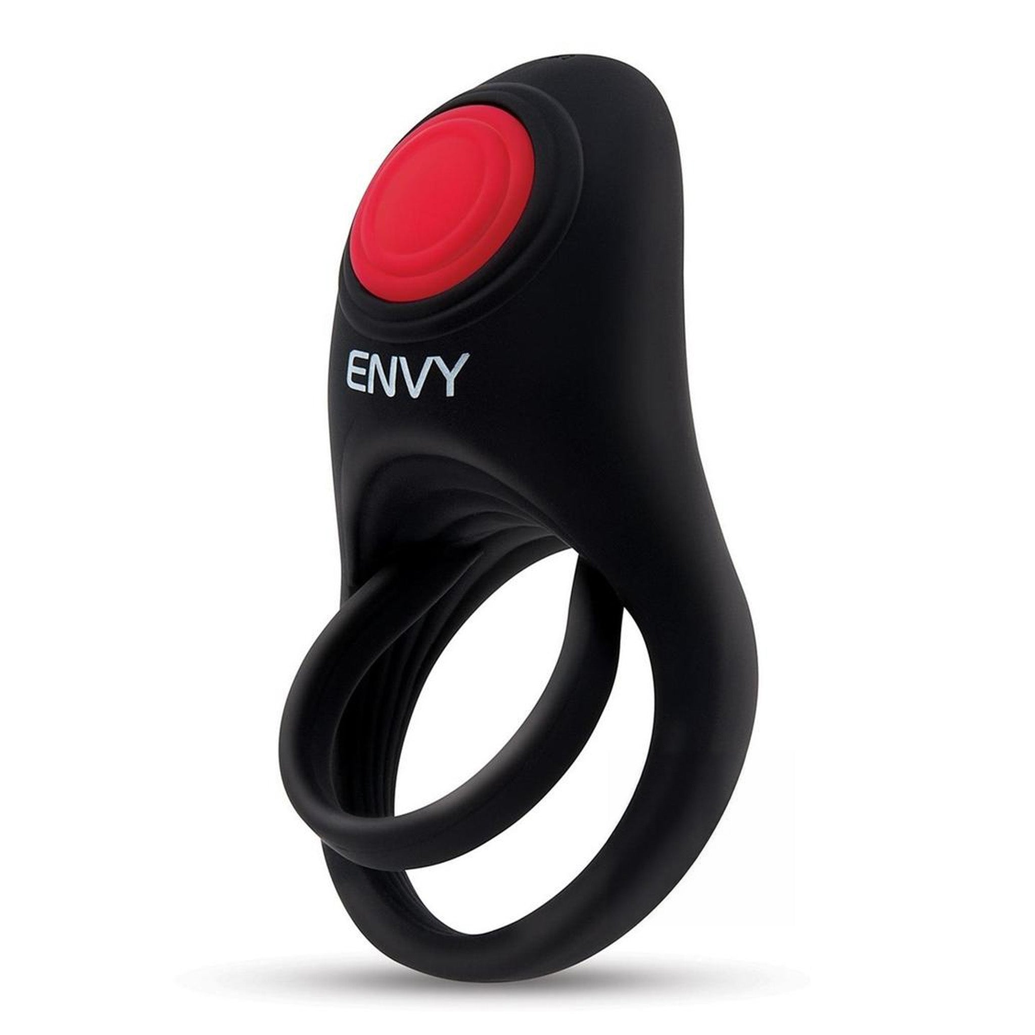 Bullseye vibrating stamina ring black remote-controlled silicone dual rings USB rechargeable