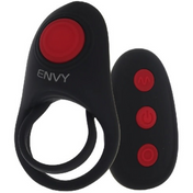 Bullseye vibrating stamina ring black remote-controlled silicone dual rings USB rechargeable