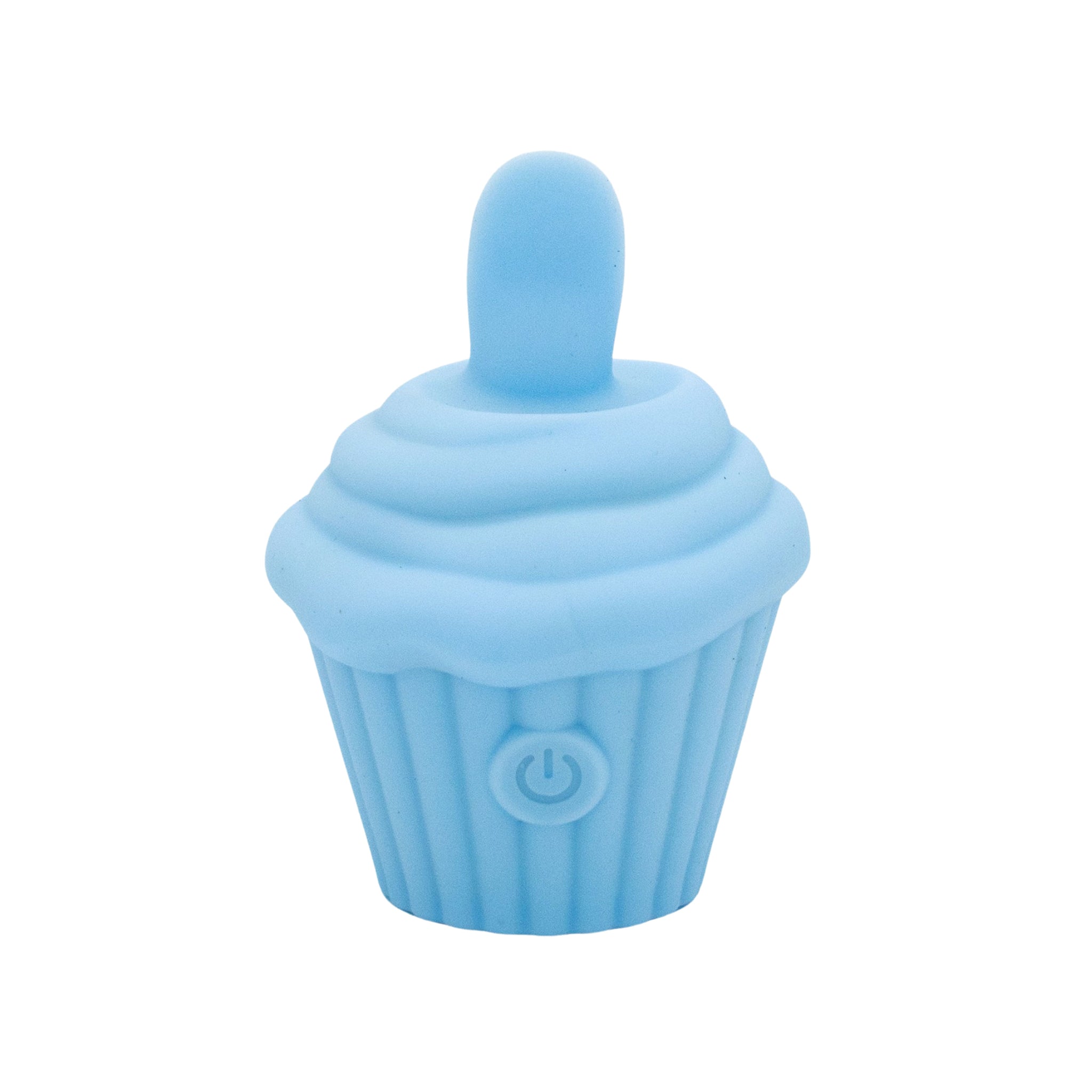 Silicone ABS-plastic accessories vibe vibrator vibrating vibration flicker flicking-tongue clit clitoral clitoris stim stimulator stimulating stimulation oral-sensation non-phallic playful cupcake waterproof usb-rechargeable teasing pleasing valentines gifts unisex adult-toys blue