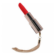 Silicone ABS-plastic chain mini vibrator vibrating vibration vibe lipstick-case lipstick-vibe lipstick lipstick-shaped discreet disguised jewel-case silicone-head interchangeable wrench ballpoint ball-point chisel curved-chisel chain-tassel usb-rechargeable travel-sized multi-speed luxury powerful discreet adult-toys valentines gifts clear pink chrome red