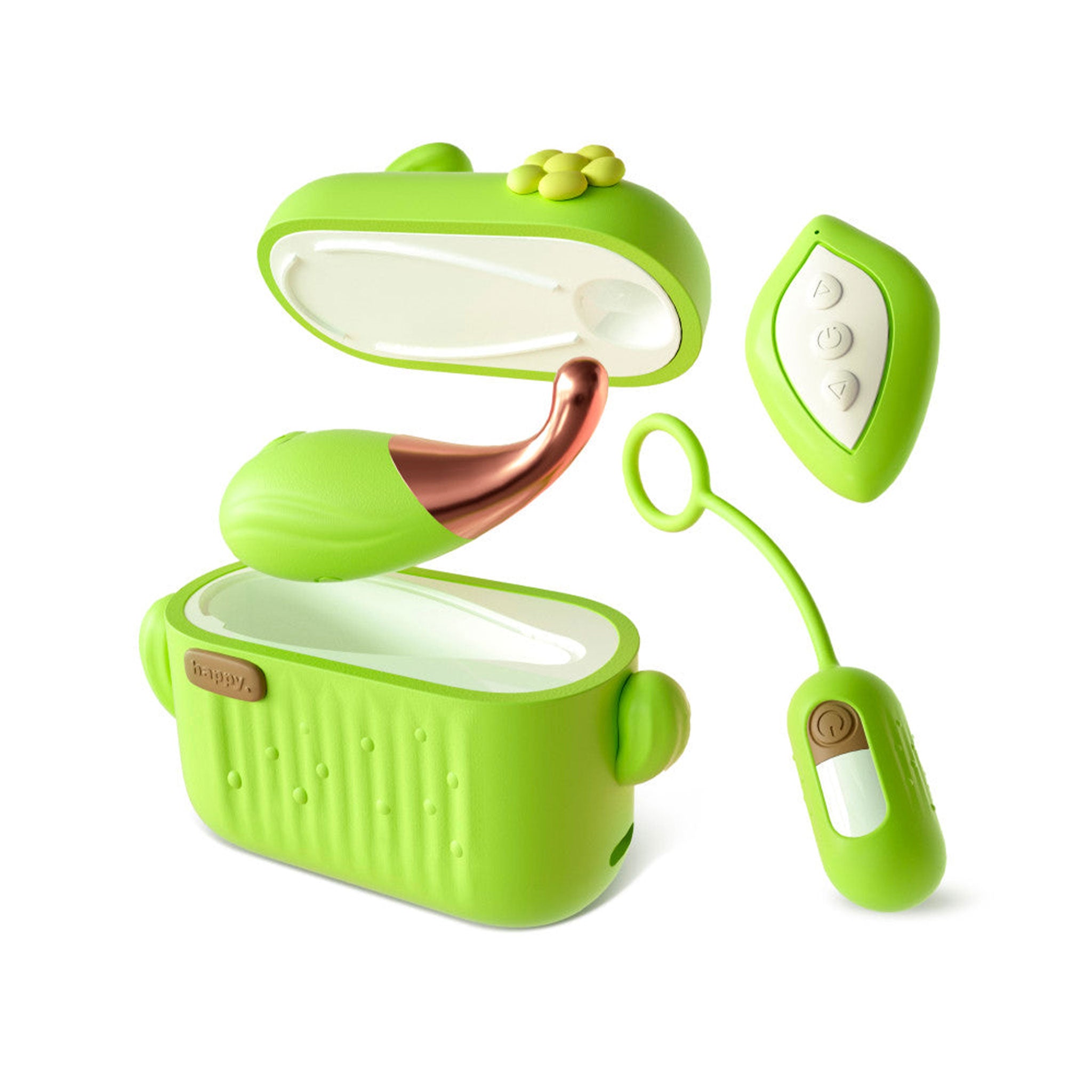 Silicone ABS-plastic accessories vibrator vibrator-set vibrating vibe vibration mini-vibes bullet wand egg clit clitoral clitoris stim stimulation charging-case usb-c rechargeable charging-cord remote-control wireless battery-operated 2-in-1 pinpoint-tip attachment-sleeve pull-ring cute powerful discreet travel-friendly kink kinky kinky-toys adult-toys green