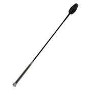 Leather nylon braided crop riding jump-bat gel handle popper tulip coke-bottle stiff flexibility lightweight spanking discipline impact impact-play impact-toys adult-toys black
