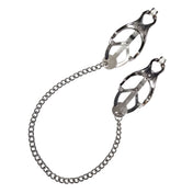 Stainless-steel rubber accessories nipple-clamps clover-clamps hanging-chain textured-pads japanese-style pulling firm-grip fierce intense fetish fashion alt-fashion alternative bedroom dungeon festival bondage bdsm bdsm-toys bdsm-gear kink kinky kinky-play kinky-toys sensory sensory-play pain nipple-play stocking-stuffer gifts costume cosplay halloween adult-toys unisex silver