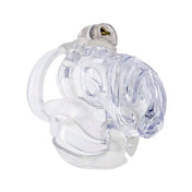Plastic polycarbonate polycarbonate-plastic medical-grade cock cockring cock-ring chastity male-chastity lockable locking inverted-lock lightweight hypoallergenic durable bondage bdsm restraint kink kink kinky-play sadist sadism masochist masochism adult-toys clear