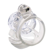 Plastic polycarbonate polycarbonate-plastic medical-grade cock cockring cock-ring chastity male-chastity lockable locking inverted-lock lightweight hypoallergenic durable bondage bdsm restraint kink kink kinky-play sadist sadism masochist masochism adult-toys clear