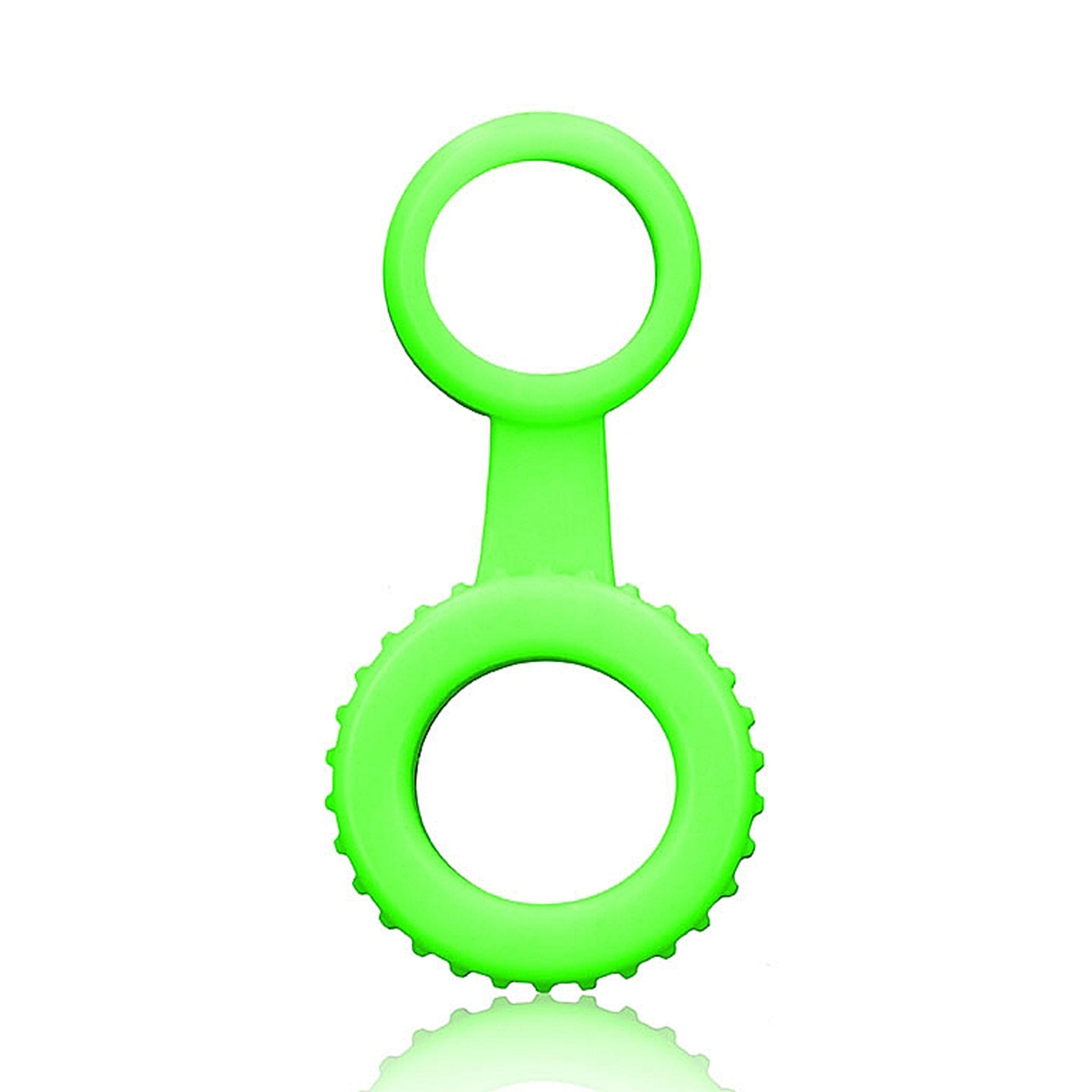 Silicone cock ring cockring cock-ring ball strap ballstrap ball-strap cnb c&b cock-and-ball cock&ball glowing glow glow-in-the-dark fluorescent adult-toys green 