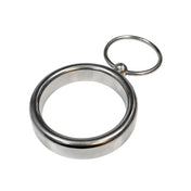 Stainless-steel accessories cock-ring donut-ring cock-and-ball stamina interchangeable O-ring shiny weighted nickel-free hypoallergenic medical-grade fetish fashion alt-fashion alternative bedroom dungeon bondage bdsm bdsm-toys bdsm-gear kink kinky kinkwear kinky-toys stocking-stuffers gifts male masculine masc mens menswear guys dudes silver