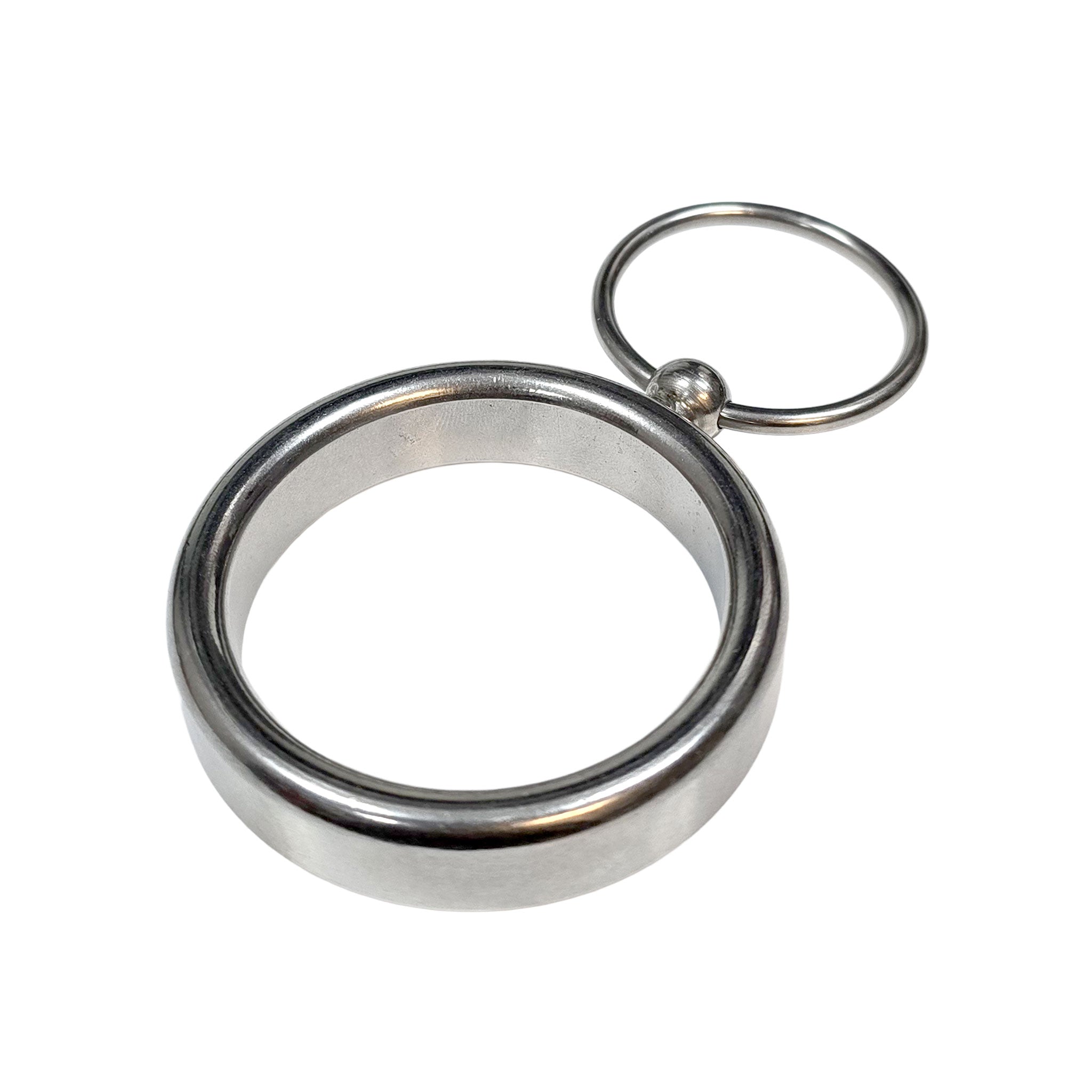 Stainless-steel accessories cock-ring donut-ring cock-and-ball stamina interchangeable O-ring shiny weighted nickel-free hypoallergenic medical-grade fetish fashion alt-fashion alternative bedroom dungeon bondage bdsm bdsm-toys bdsm-gear kink kinky kinkwear kinky-toys stocking-stuffers gifts male masculine masc mens menswear guys dudes silver