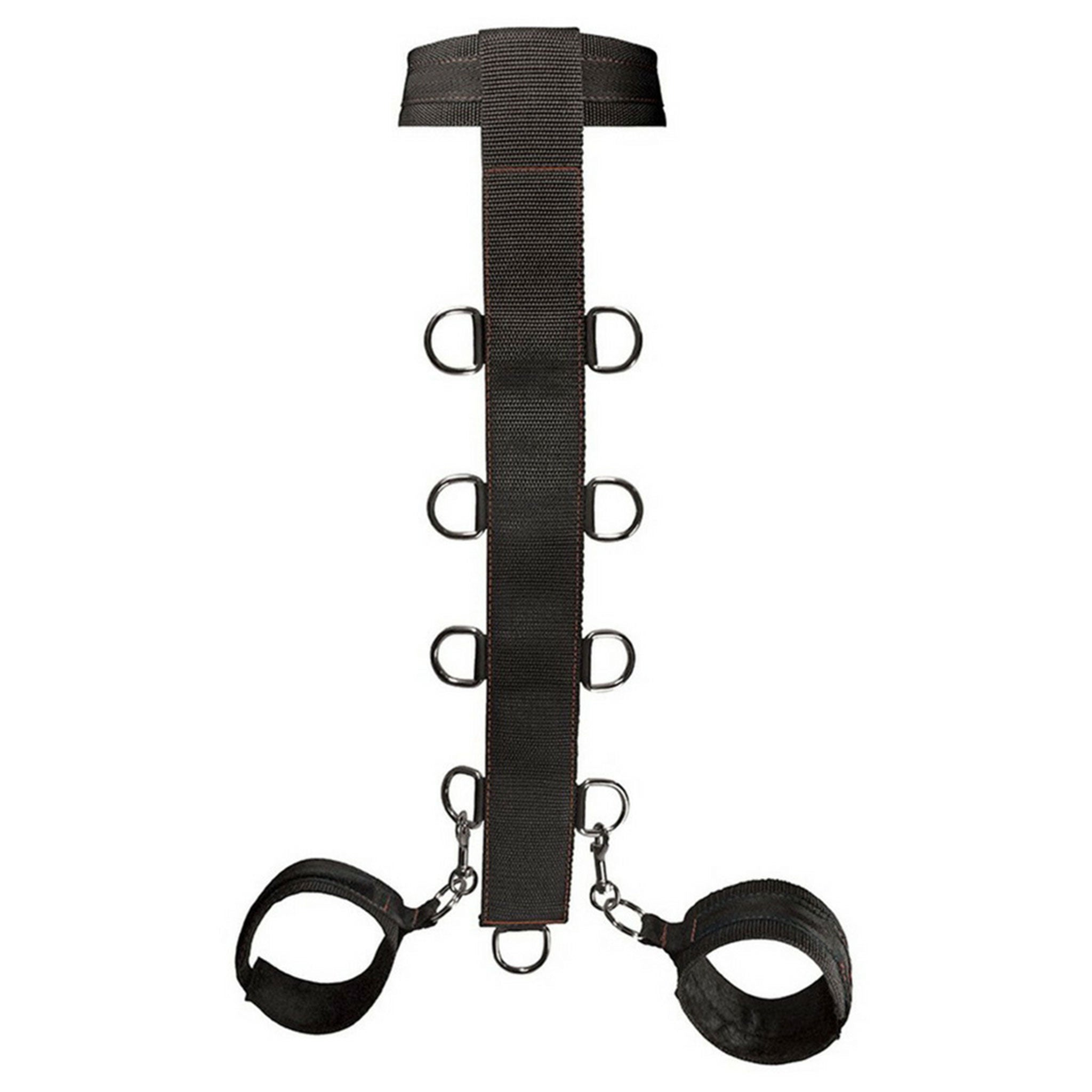 Nylon Velcro neoprene accessories harness chest-harness cuff wrist-cuff collar reversible waist-strap delrin-buckle adjustable velcro-closure carabiner swivel-clips D-ring O-ring trigger-clasp sturdy secure quick-release comfortable bondage bdsm bdsm-gear bdsm-toys restraints sub submissive permissive love-slave kink kinky kinky-gear unisex black