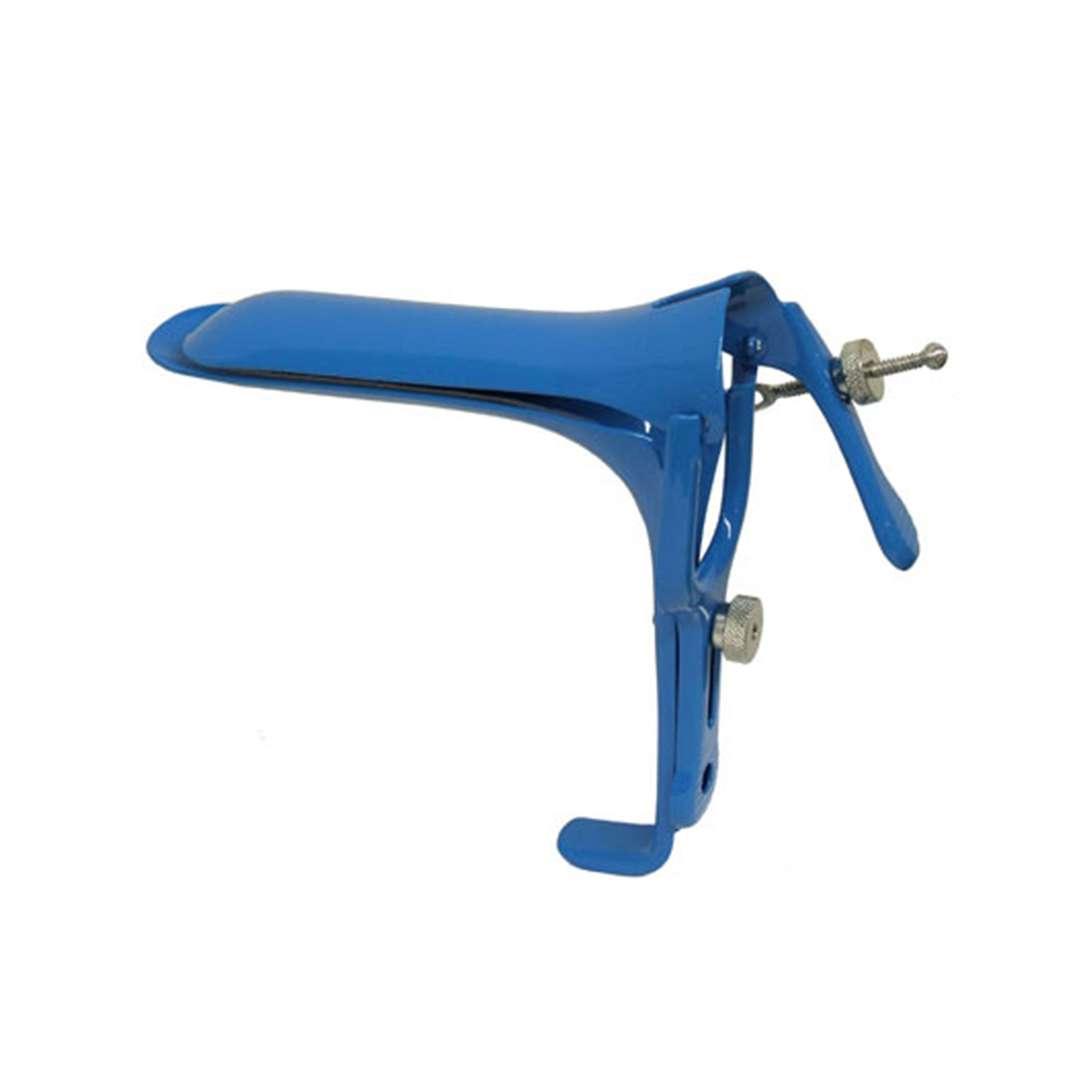 Stainless-steel coated medical tool speculum vaginal anal bondage bdsm bdsm-gear examination torture kinky-play kinky kink play extreme adult-toys blue