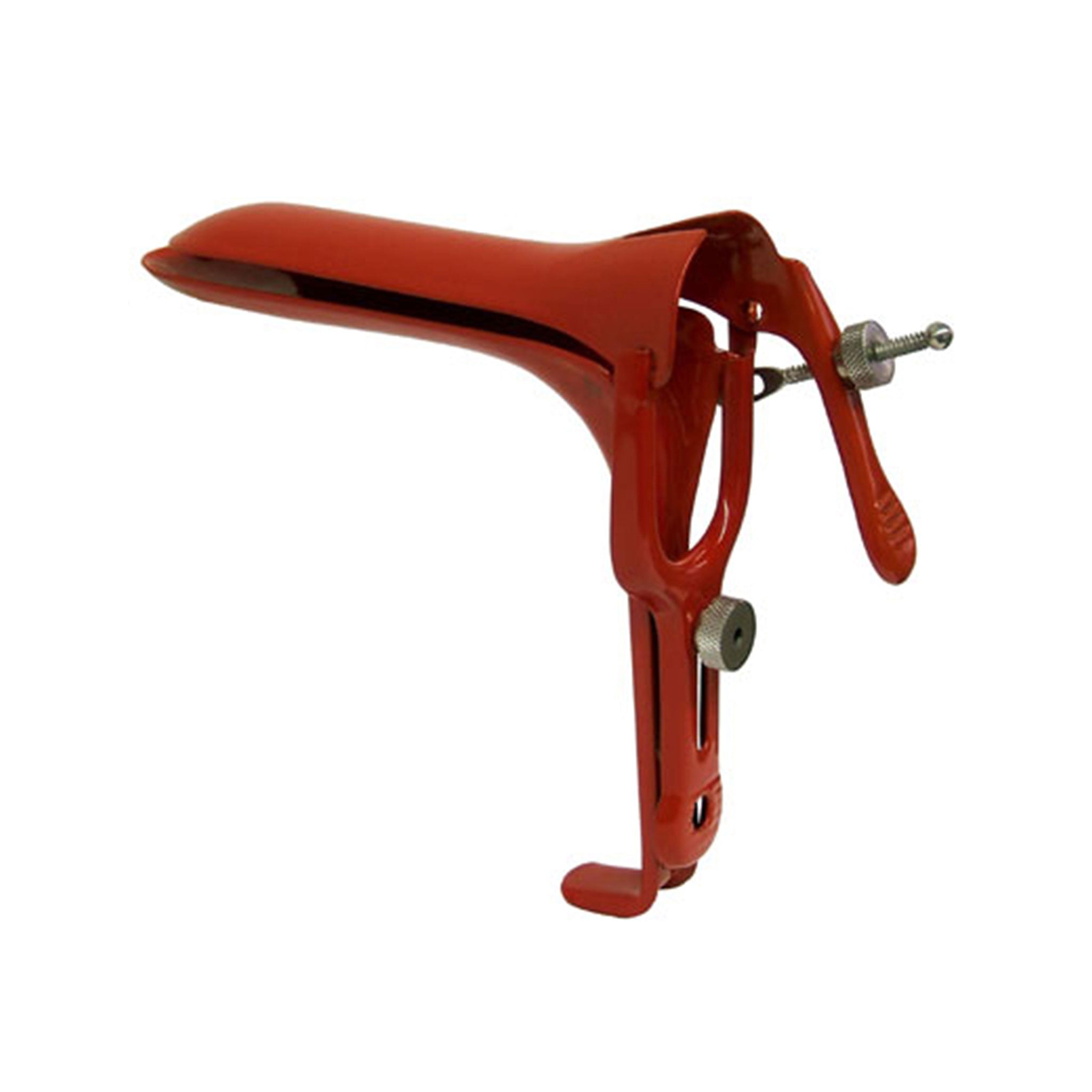 Stainless-steel coated medical tool speculum vaginal anal bondage bdsm bdsm-gear examination torture kinky-play kinky kink play extreme adult-toys red