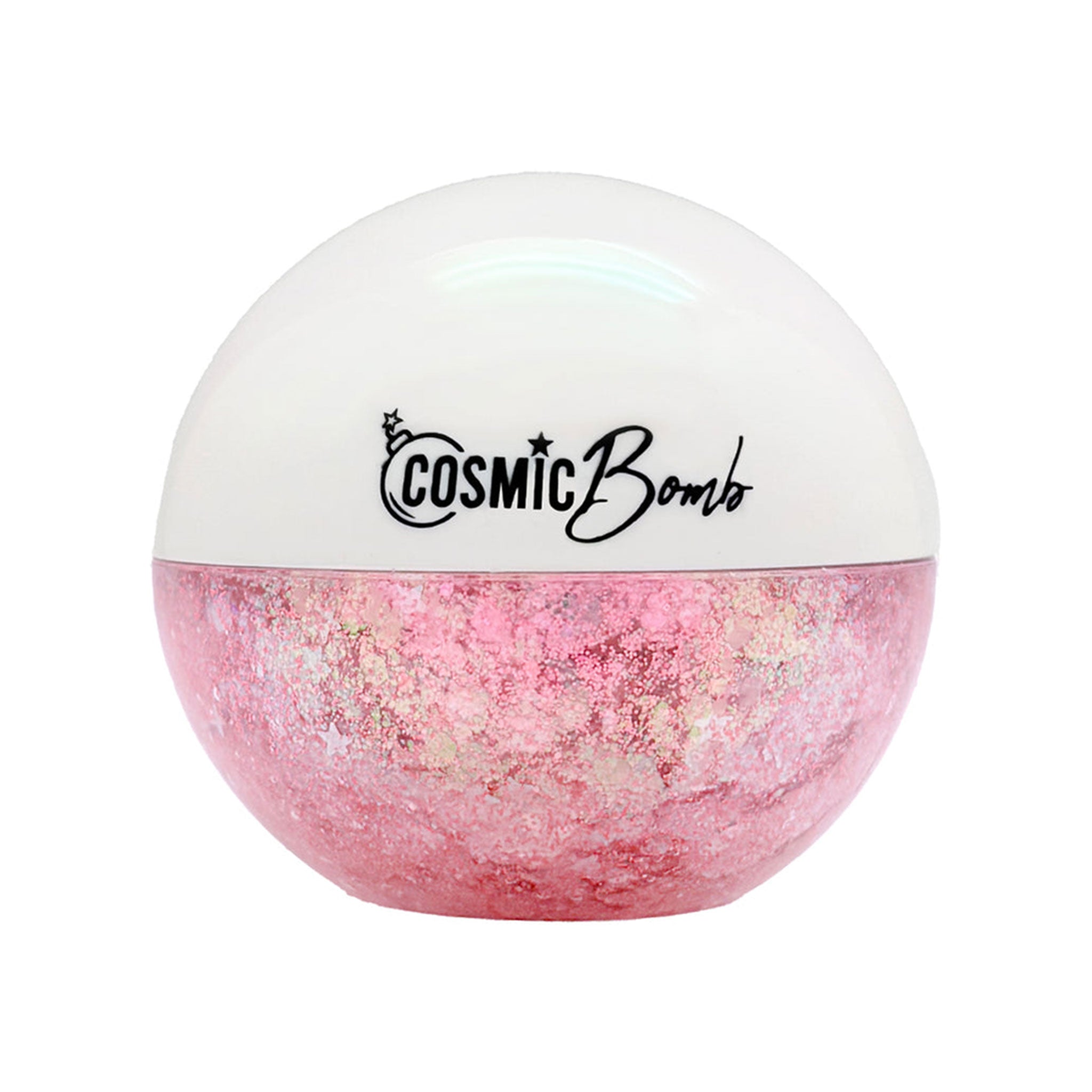 Glitter bomb body hair face body-glitter hair-glitter face-glitter gel jasmine fragrance rave rave-wear festival accessories gift cosmic pink iridescent