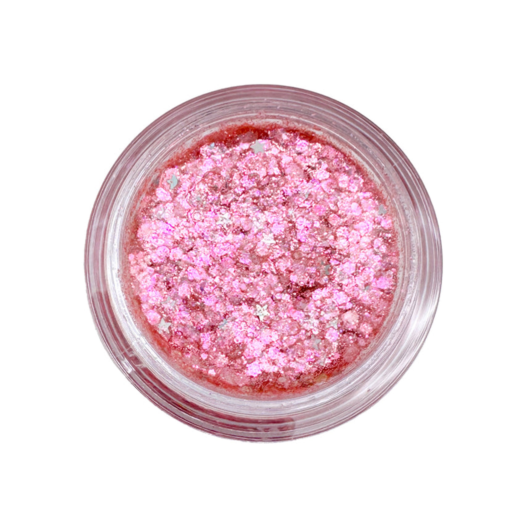 Glitter bomb body hair face body-glitter hair-glitter face-glitter gel jasmine fragrance rave rave-wear festival accessories gift cosmic pink iridescent