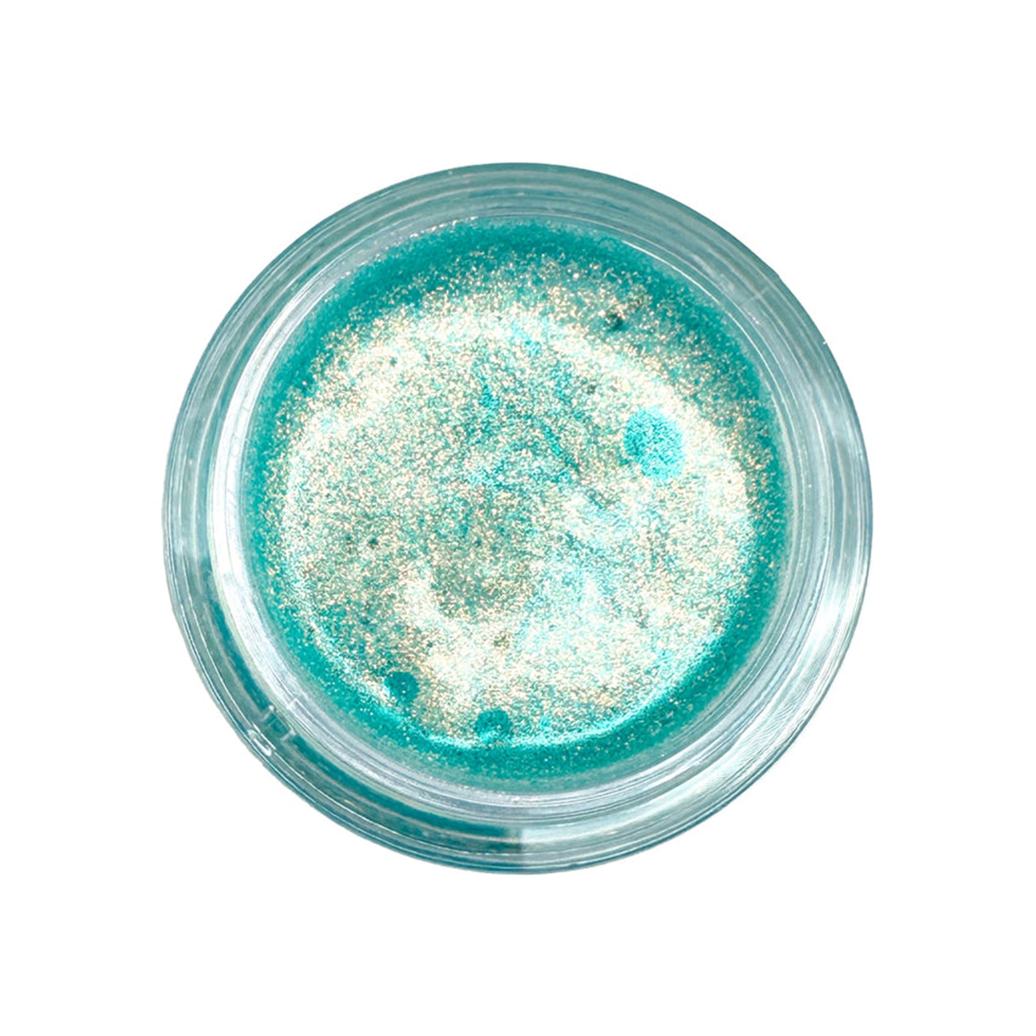 Glitter bomb body hair face body-glitter hair-glitter face-glitter gel jasmine fragrance rave rave-wear festival accessories gift cosmos mint green mint-green iridescent
