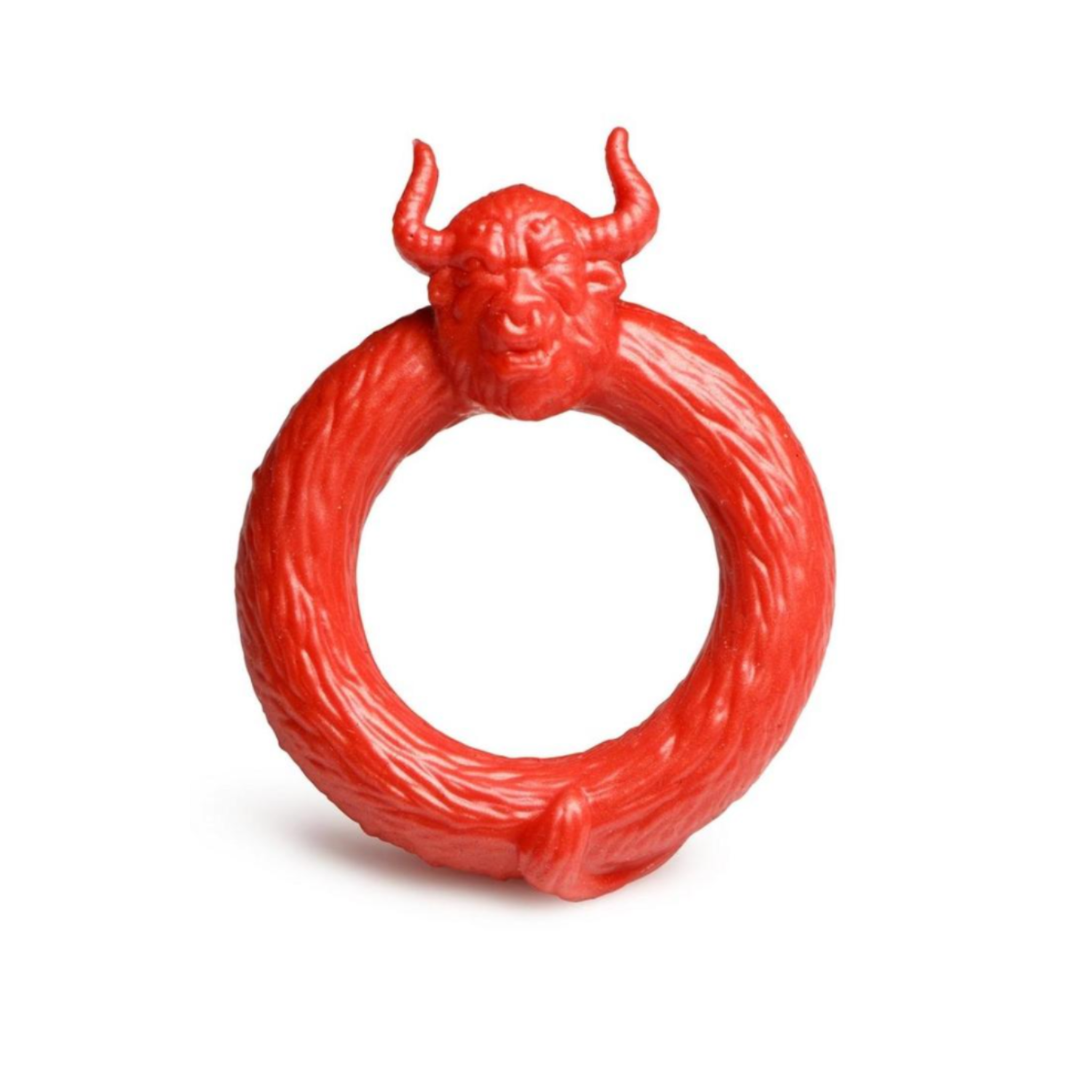 Beast Cock Ring | Red silicone ring to enhance climax & stamina