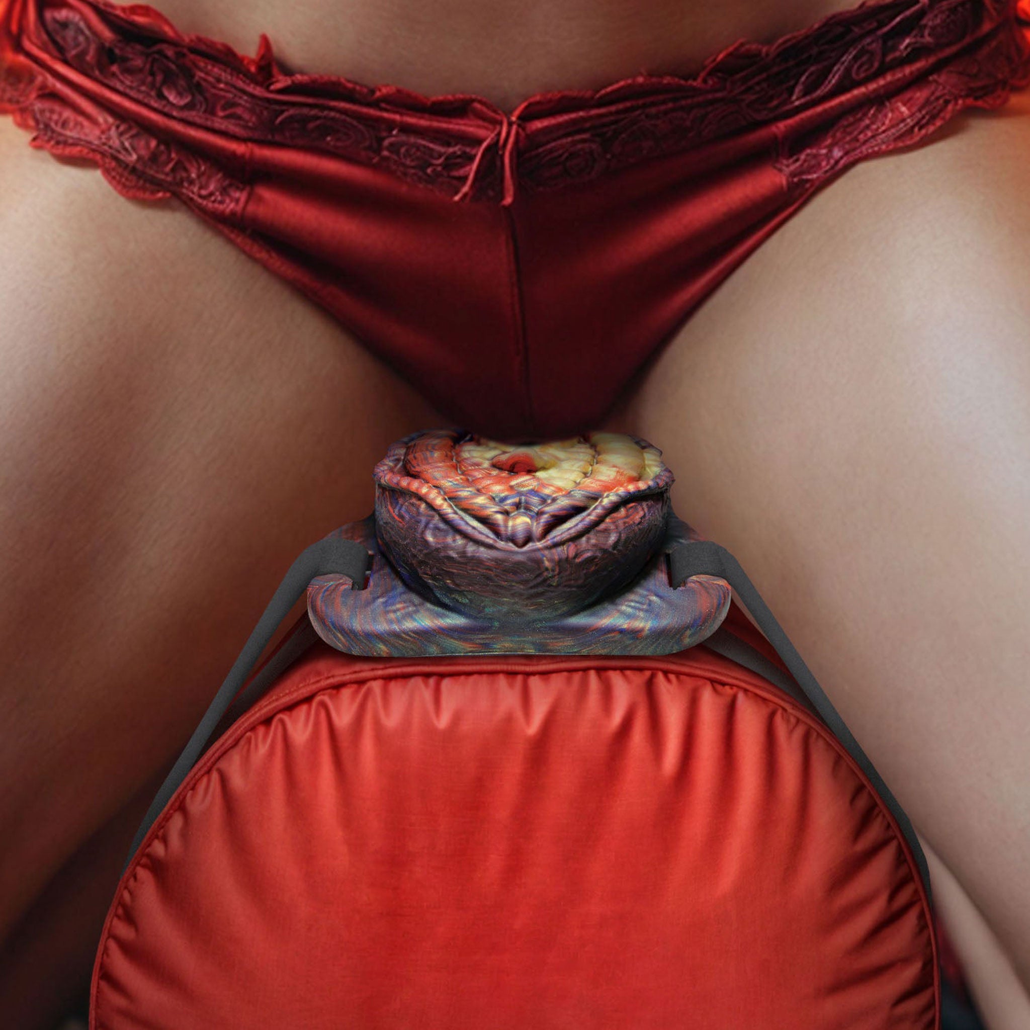 Silicone neoprene ABS-plastic velcro straps grinder grinding pad strap-on vibrator vibrating vibration vibe bullet integrated remote-control fantasy angel devil hell's-angel creature-cocks kink kinky kinky-play couples couples-play adult-toys multicolor