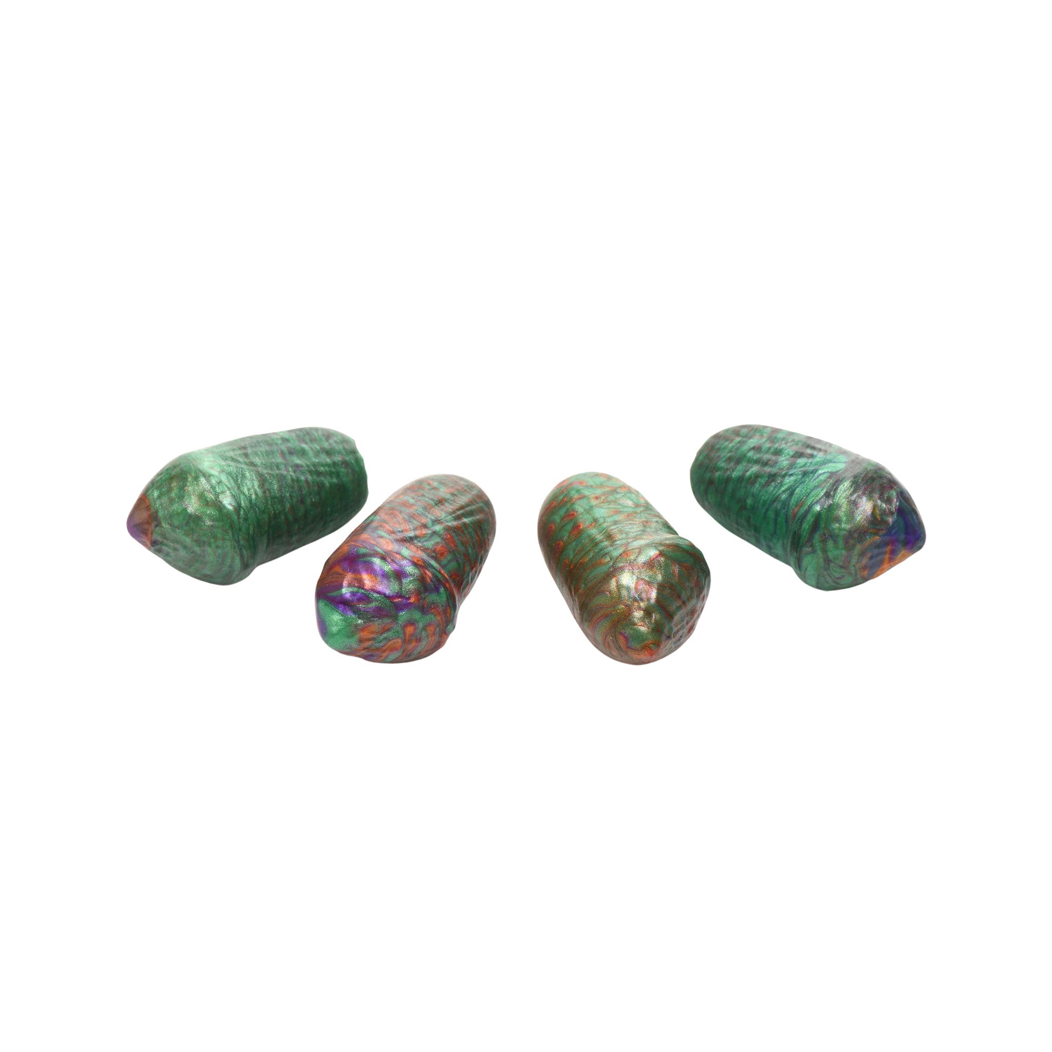 Silicone dildo dong alien monster visitor ovipositor larval larvae eggs kinky textured ribbed bumped bumpy hollow sheath pegging strap-on strapon creature-cocks adult-toys non-vibe non-vibrating multicolor multi-color rainbow swirled