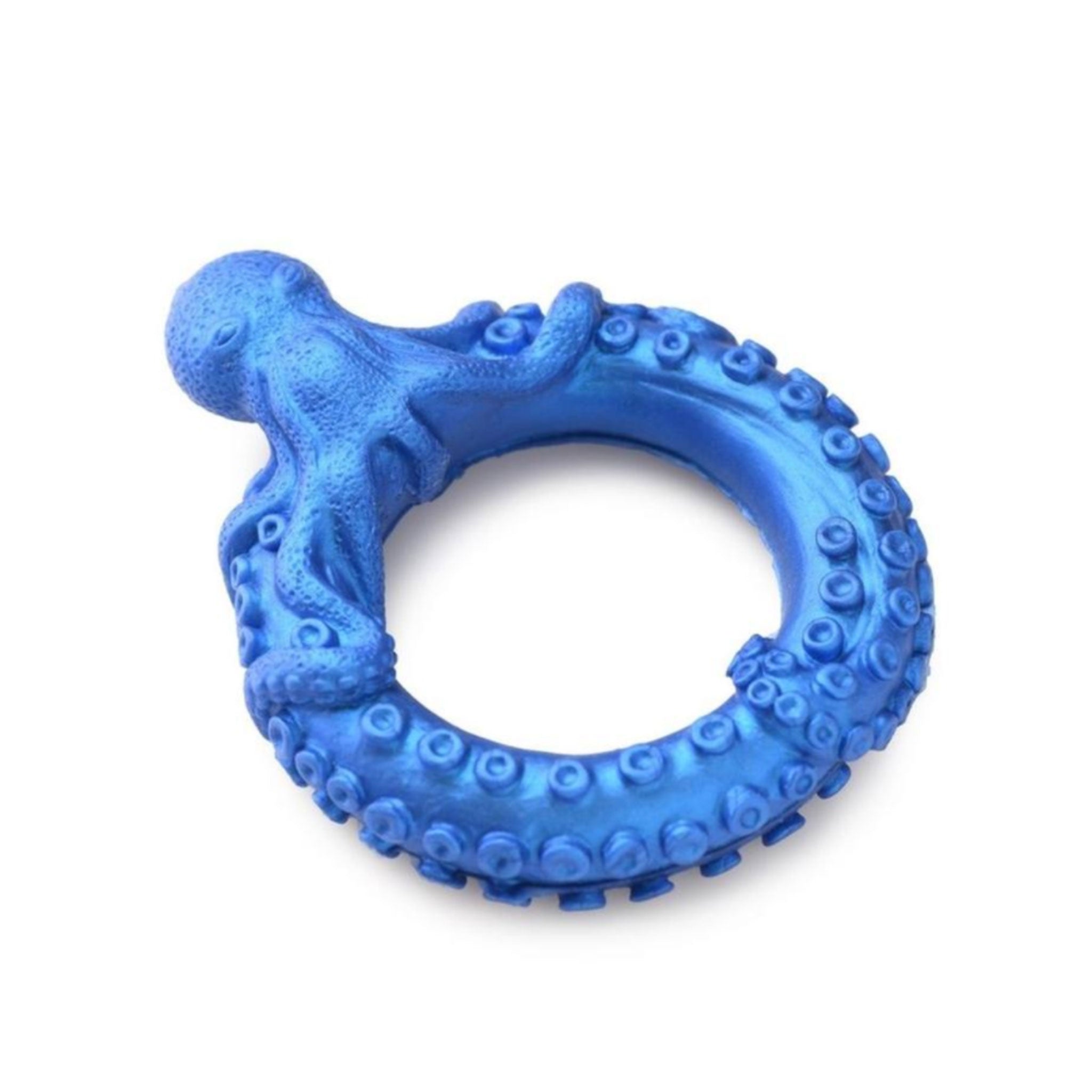 Silicone premium c-ring cock ring cockring cock-ring octopus squid aquatic nautical kraken poseidon neptune ocean tentacle tentacle suckers nubby textured cnb cock-and-ball cock&ball adult-toys creature-cocks blue