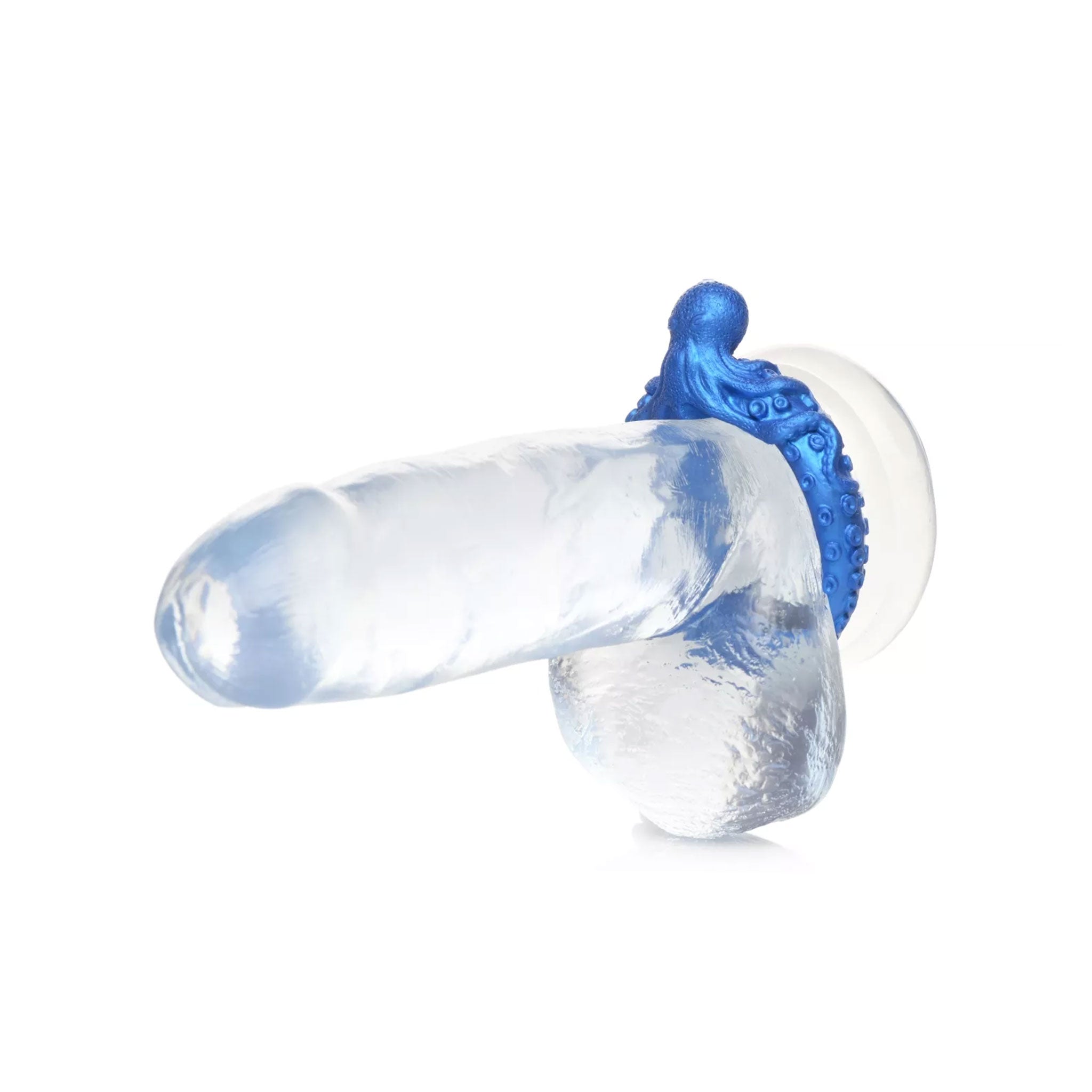 Silicone premium c-ring cock ring cockring cock-ring octopus squid aquatic nautical kraken poseidon neptune ocean tentacle tentacle suckers nubby textured cnb cock-and-ball cock&ball adult-toys creature-cocks blue