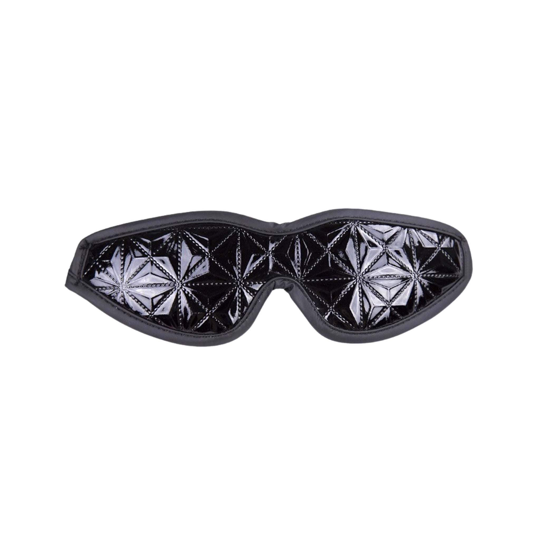 Leather PU-leather accessories blindfold padded crocodile croc pattern reptile geometric elastic fetish fashion alt-fashion bondage bdsm bdsm-gear bdsm-toys kink kinky kinky-play kinky-toys sensory-play sensory unisex black