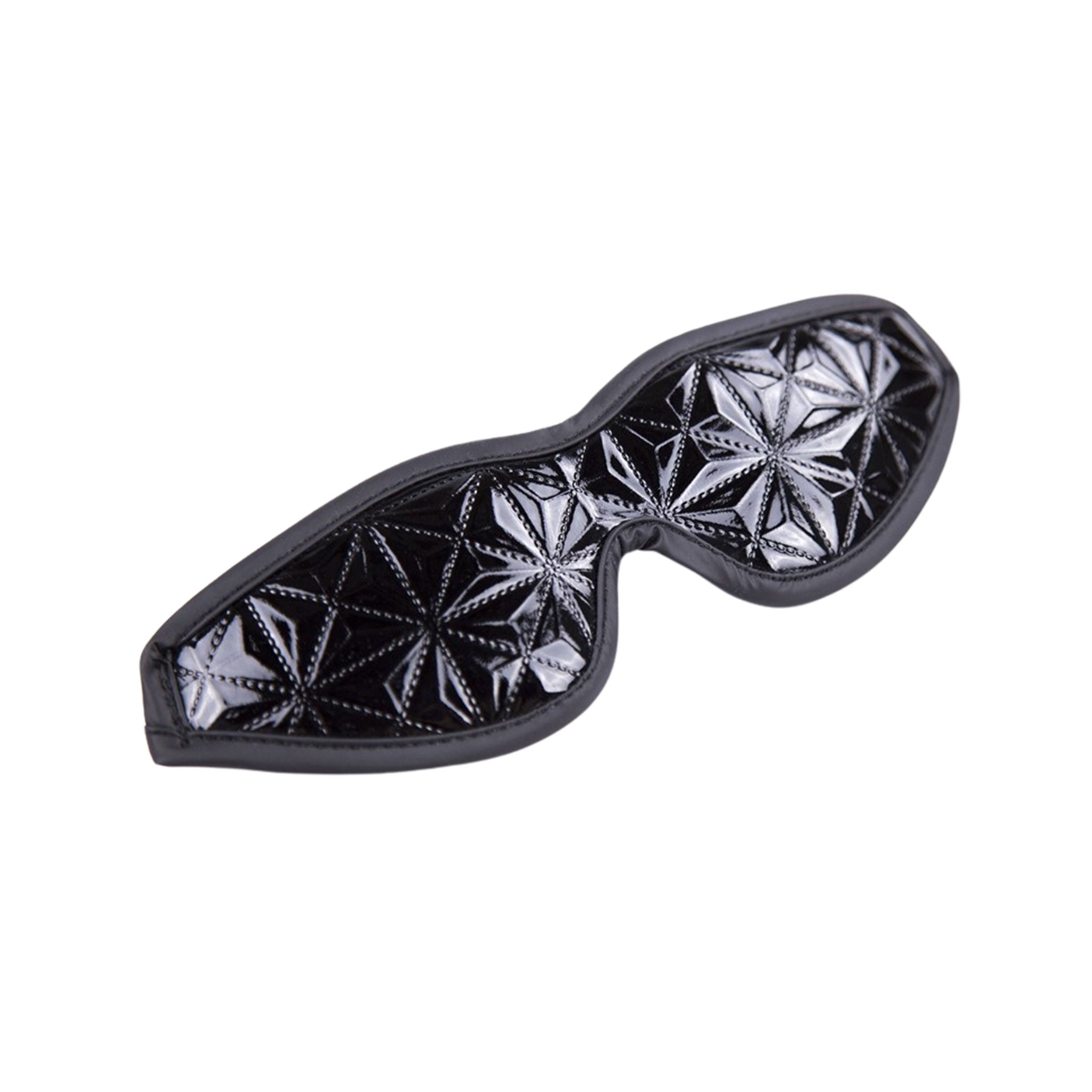 Leather PU-leather accessories blindfold padded crocodile croc pattern reptile geometric elastic fetish fashion alt-fashion bondage bdsm bdsm-gear bdsm-toys kink kinky kinky-play kinky-toys sensory-play sensory unisex black