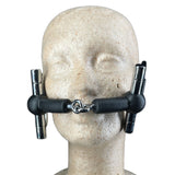 D-Ring Bit Gag Leather Locking Straps