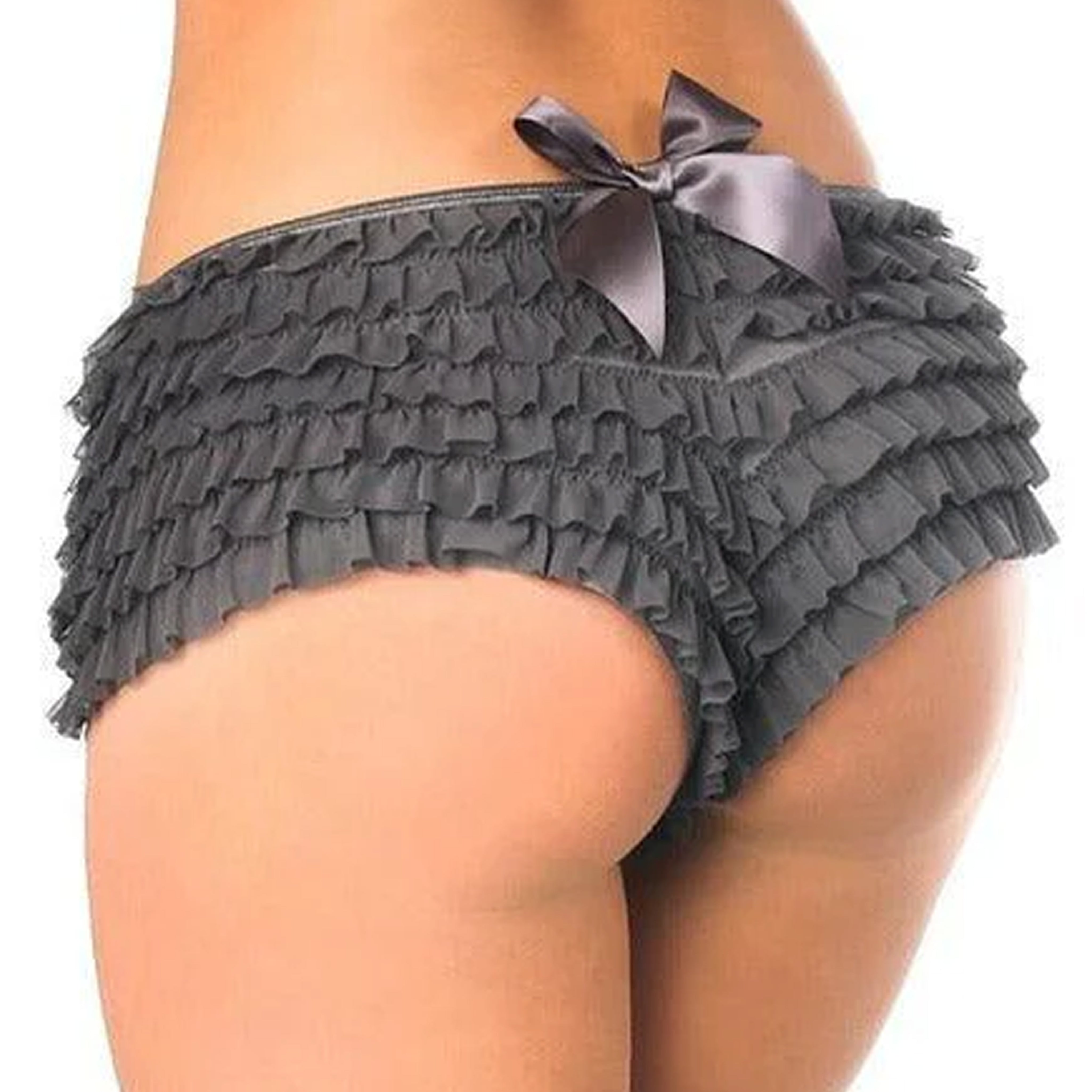 Ruffle Cheeky Shorts With Bow