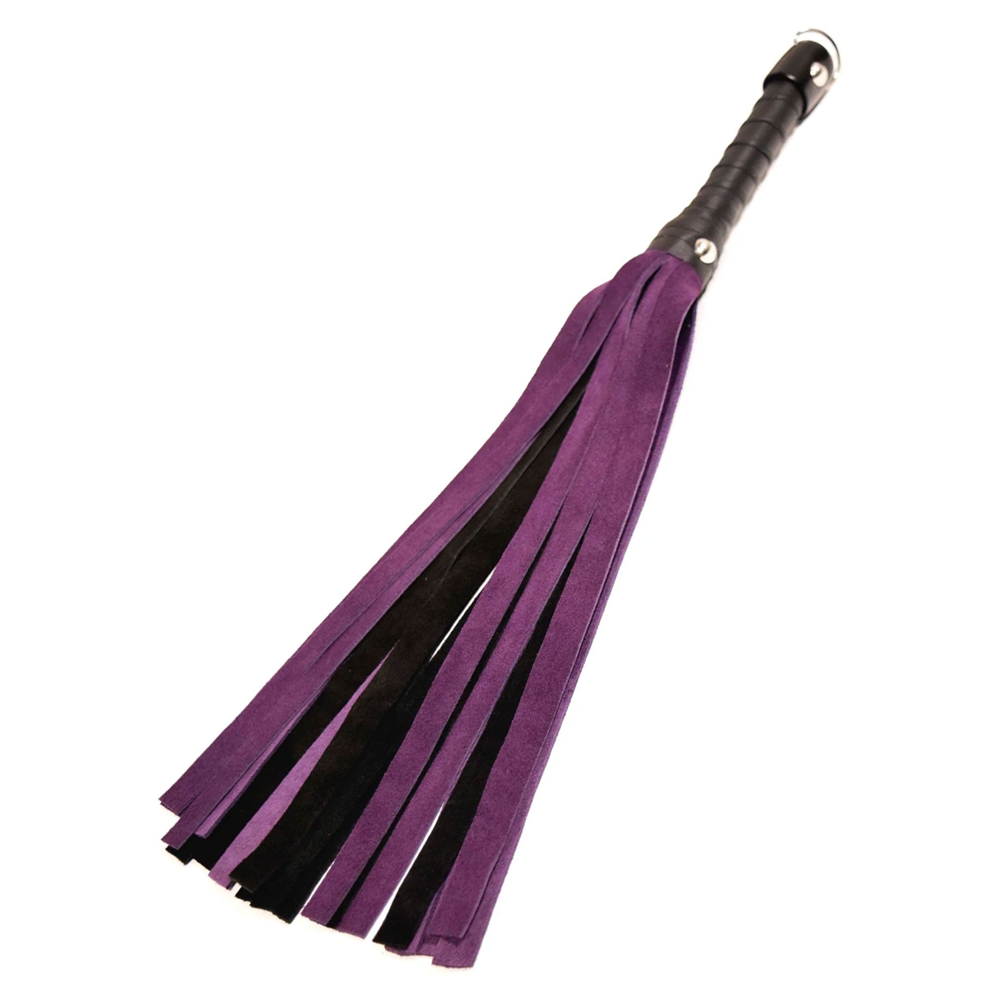 Flogger Cuir Suède Noir – Impact BDSM, Occasion