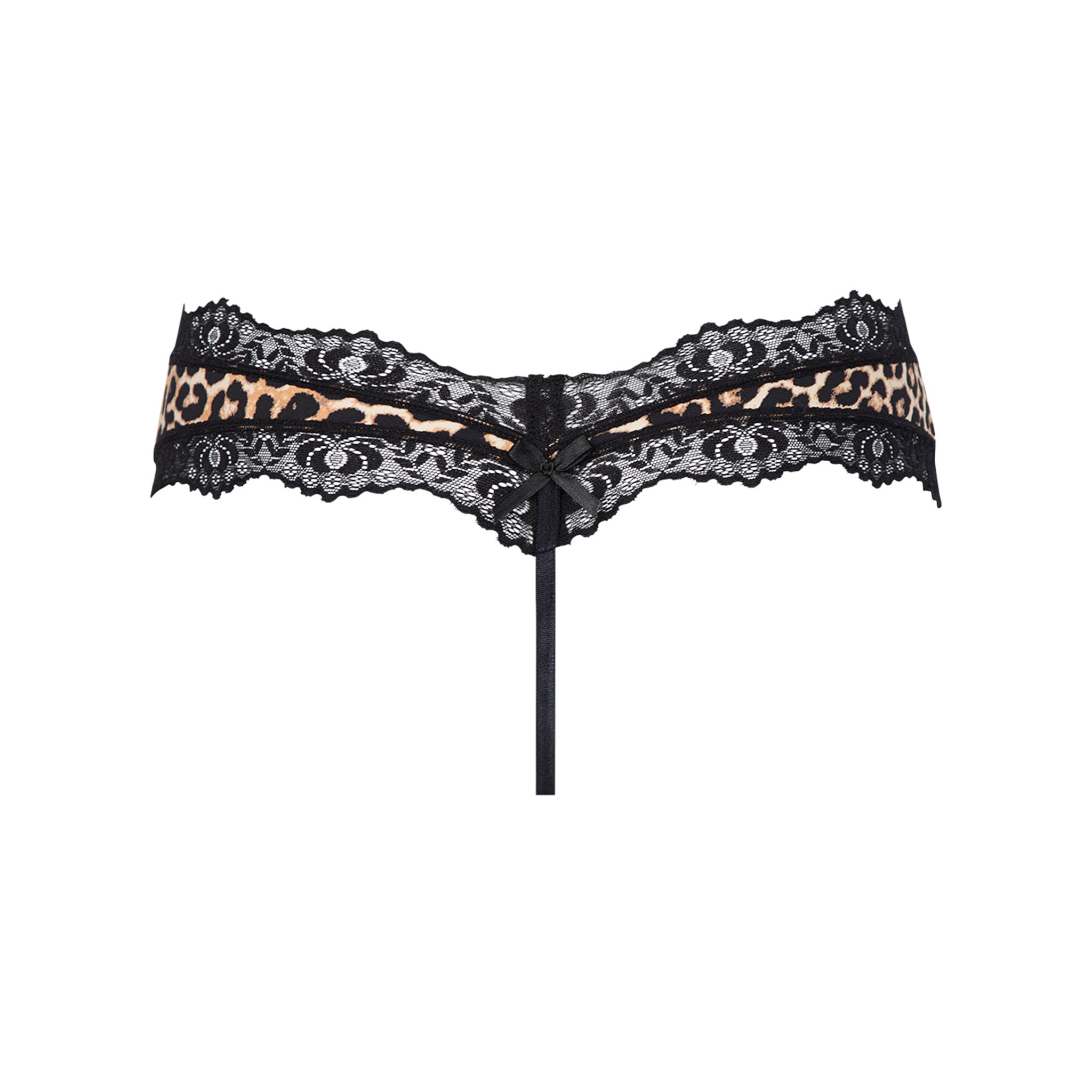 Spandex nylon microfiber satin lace-trim cotton apparel intimates lingerie panty panties g-string waistband no-pantyline lining soft stretchy comfortable delicate fashion alt-fashion alternative bedroom kink kinky kinkwear pet-play cat kitty kitten feline animal leopard costume cosplay halloween female femme feminine womens leopard-print