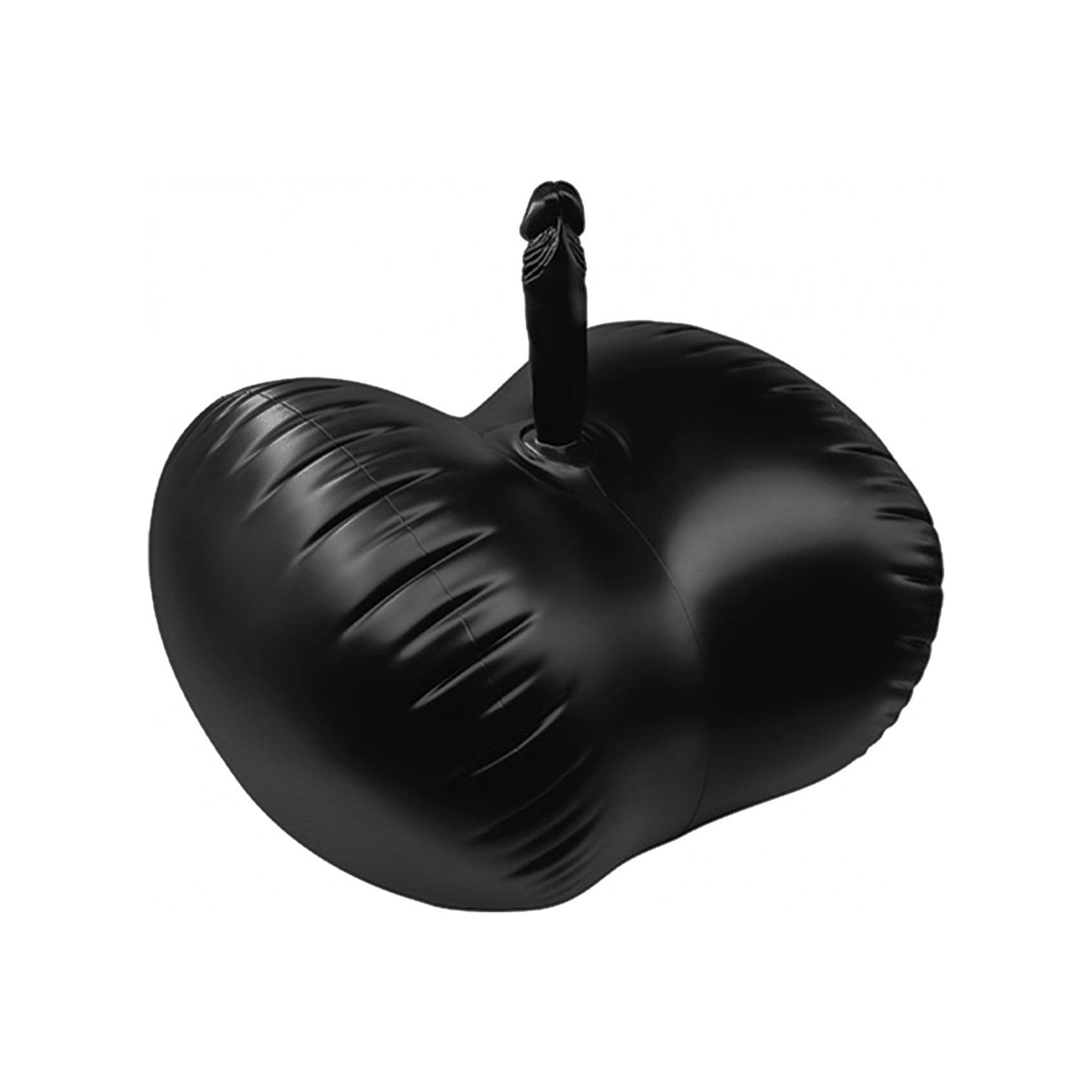 PVC dildo dong textured non-vibe nonvibe cushion inflatable foot-pump bouncing couples gift adult-toys black
