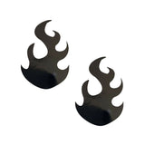 Dom Squad Black Wet Vinyl Edgy Flame Nipztix