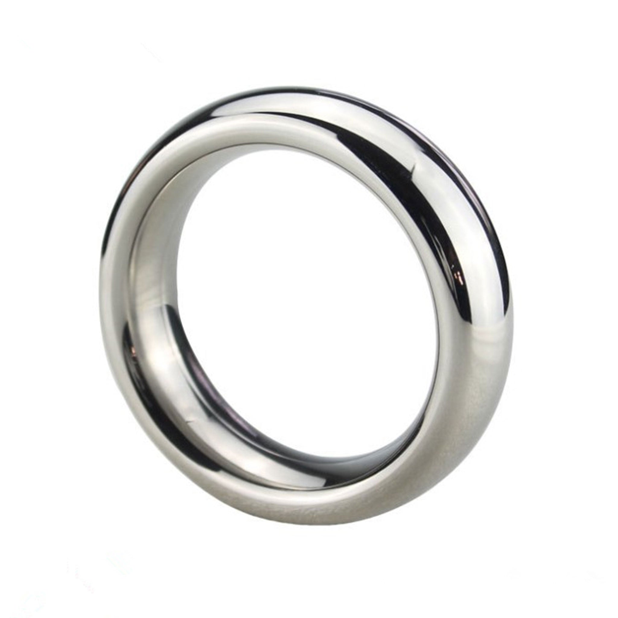 Stainless-steel metallic accessories cockring cock-ring cock ring cock&ball cock-and-ball cnb c&b nonvibe non-vibe nonvibrating non-vibrating heavyweight heavy-weight donut doughnut shiny bondage bdsm bdsm-toys kink kinky kinky-toys adult-toys male masculine masc mens menswear guys dudes gay lgbtq silver