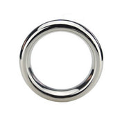 Stainless-steel metallic accessories cockring cock-ring cock ring cock&ball cock-and-ball cnb c&b nonvibe non-vibe nonvibrating non-vibrating heavyweight heavy-weight donut doughnut shiny bondage bdsm bdsm-toys kink kinky kinky-toys adult-toys male masculine masc mens menswear guys dudes gay lgbtq silver