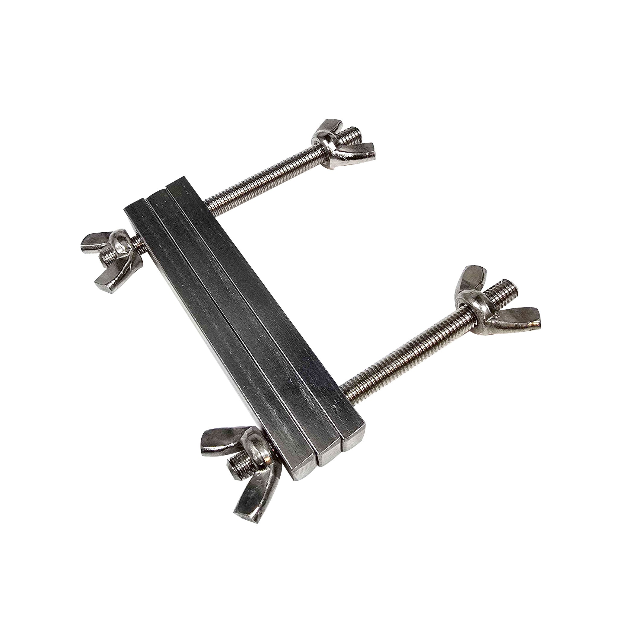 Stainless-steel cock ring cockring cock-ring nonvibe non-vibe nonvibrating non-vibrating cbt cnb c&b cock&ball cock-and-ball ball-clamp ball-crusher ballcrusher wingnut sliding-bar crusher pressure bondage bdsm kink kinky kinky-play medical medical-toys adult-toys silver