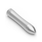 Anodized-aluminum aluminum silicone accessories vibe vibrator vibrating vibration bullet clit clitoris clitoral stim stimulator stimulating stimulation sculpted-tip storage-case pocket-sized travel-friendly discreet compact whisper-quiet ergonomic multifunction precise simple magnetic-usb usb-rechargeable waterproof female femme feminine womens silver