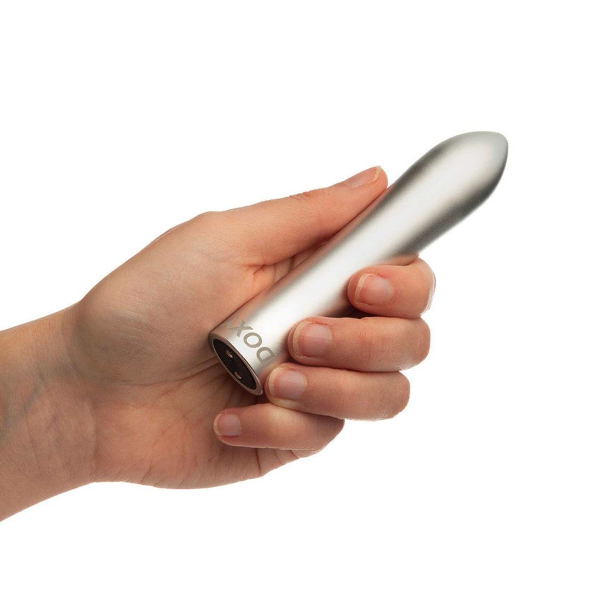Anodized-aluminum aluminum silicone accessories vibe vibrator vibrating vibration bullet clit clitoris clitoral stim stimulator stimulating stimulation sculpted-tip storage-case pocket-sized travel-friendly discreet compact whisper-quiet ergonomic multifunction precise simple magnetic-usb usb-rechargeable waterproof female femme feminine womens silver