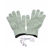 Nylon spandex knit-fabric latex rubber elastic accessories electrical electro stim stimulating stimulation gloves TENS liner-gloves post-nub grounding-electrodes grounding-wires 2mm-male male-plug 2mm-plug powerbox-compatible shocking breathable erotic conductive stretchy fetish fashion alt-fashion alternative cyber cyberpunk futuristic bondage bdsm bdsm-toys bdsm-play kink kinky kinky-play kinkwear medical-play medical-toys medical-themed electro-play adult-toys unisex gray