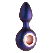 DEEP Space Explorer Ring Holder Anal Plug Vibe- Iridescent Blue/Purple