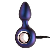 DEEP Space Explorer Ring Holder Anal Plug Vibe- Iridescent Blue/Purple