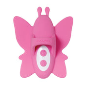 Finger Loop Vibrating Plug & Butterfly Clitoral Stim Set- Pink