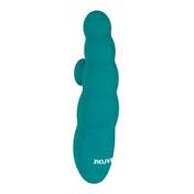 Flexy Bulby G Spot Vibrator with Finger Grip- Teal