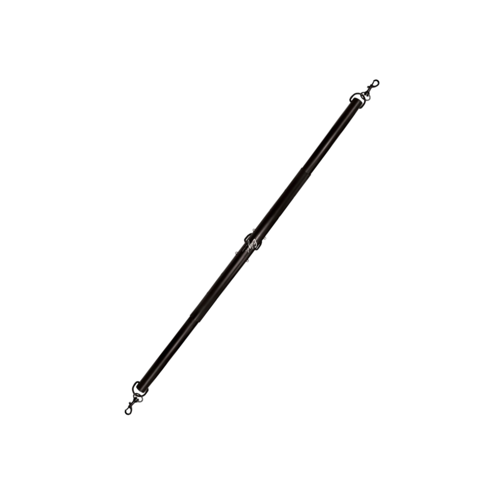 adjustable spreader bar, BDSM restraint bar, nickel-free metal spreader, anodized aluminum bondage bar, lobster clip spreader, bondage restraint tool, fetish factory spreader bar, travel-friendly spreader bar
