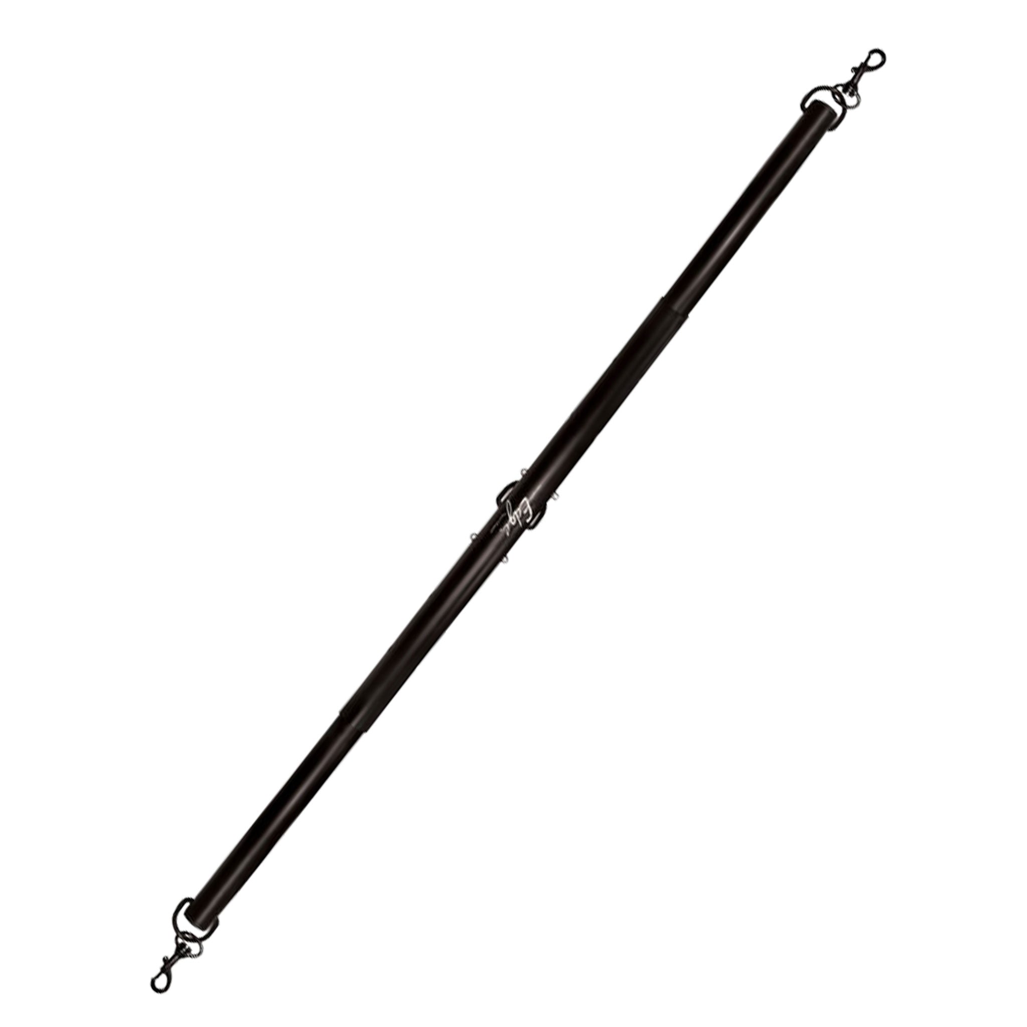 Aluminum anodized-aluminum nickel-free accessories restraints spreader spreader-bar bondage-bar spread-legs spread-limbs spread-arms lobster-clips wrist-cuffs ankle-cuffs arm-cuffs position-aide adjustable travel-friendly easy-breakdown versatile extending expanding fetish fashion alt-fashion alternative bedroom dungeon bondage bdsm bdsm-gear bdsm-toys bdsm-tool kink kinky kinky-toys sub submissive adult-toys unisex black